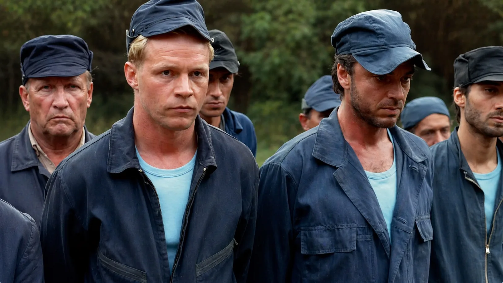 Jeffrey West and Petrov at the prison work site