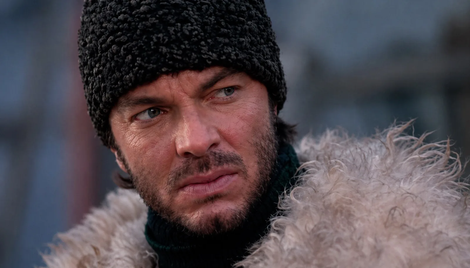 Close-up portrait in winter